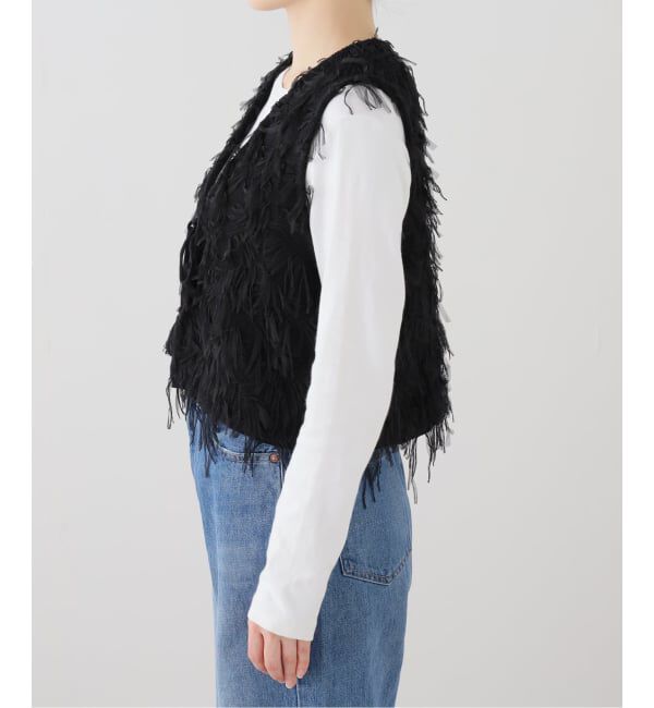 SLOBE IENA「フリンジボディベスト」|ベスト・ジレ|