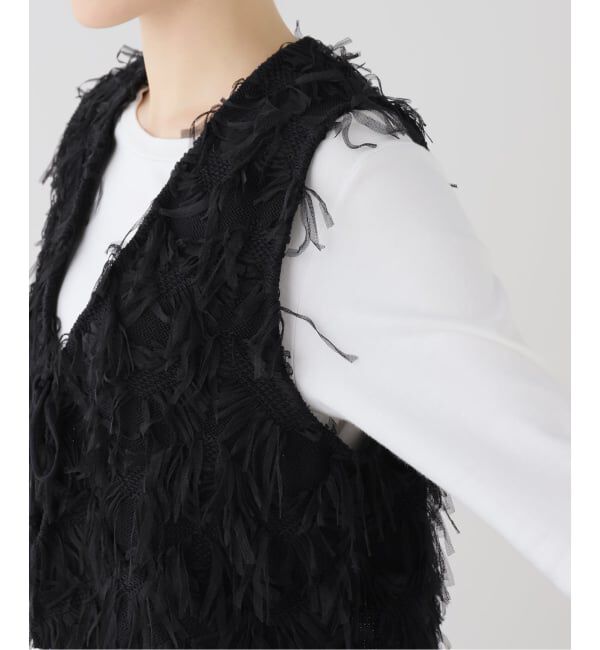 SLOBE IENA「フリンジボディベスト」|ベスト・ジレ|