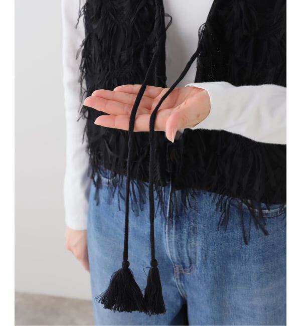 SLOBE IENA「フリンジボディベスト」|ベスト・ジレ|