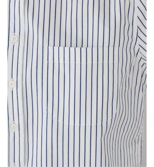 SLOBE IENA「GREEN BUTTER/グリーンバター Stripe Cotton Shirt」|シャツ・ブラウス|