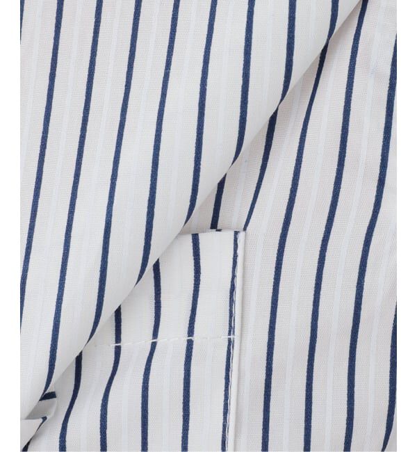 SLOBE IENA「GREEN BUTTER/グリーンバター Stripe Cotton Shirt」|シャツ・ブラウス|