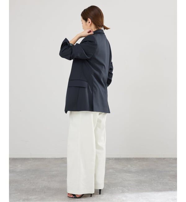 IENA「ツイルダブルブレストジャケット」|テーラードジャケット|