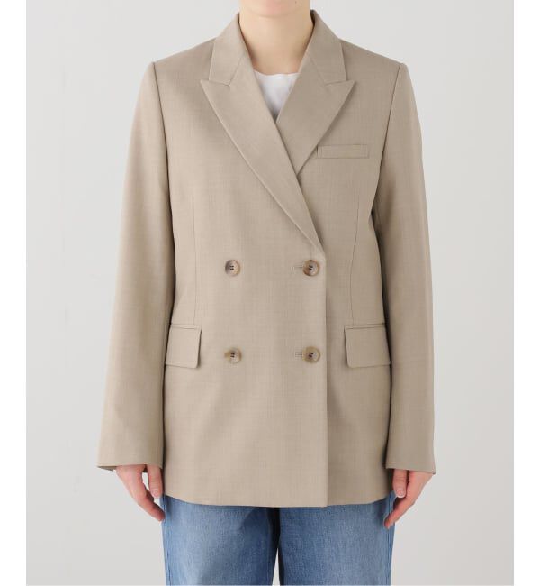 IENA「ツイルダブルブレストジャケット」|テーラードジャケット|
