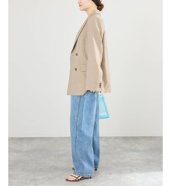 IENA「ツイルダブルブレストジャケット」|テーラードジャケット|
