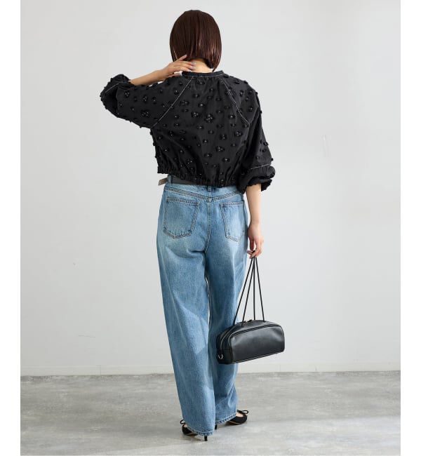 IENA「《予約》フラワージャガードボリュームブラウス」|シャツ・ブラウス|