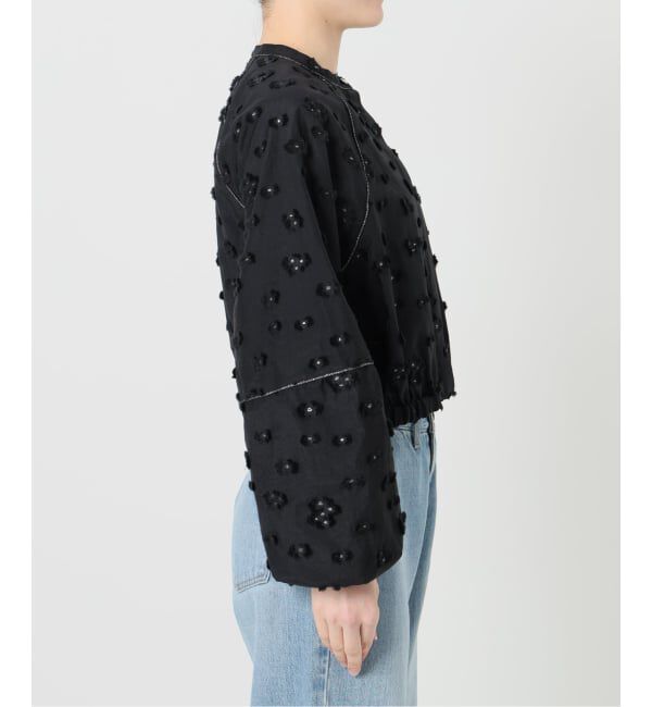 IENA「《予約》フラワージャガードボリュームブラウス」|シャツ・ブラウス|