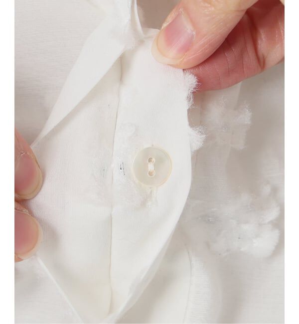 IENA「《予約》フラワージャガードボリュームブラウス」|シャツ・ブラウス|