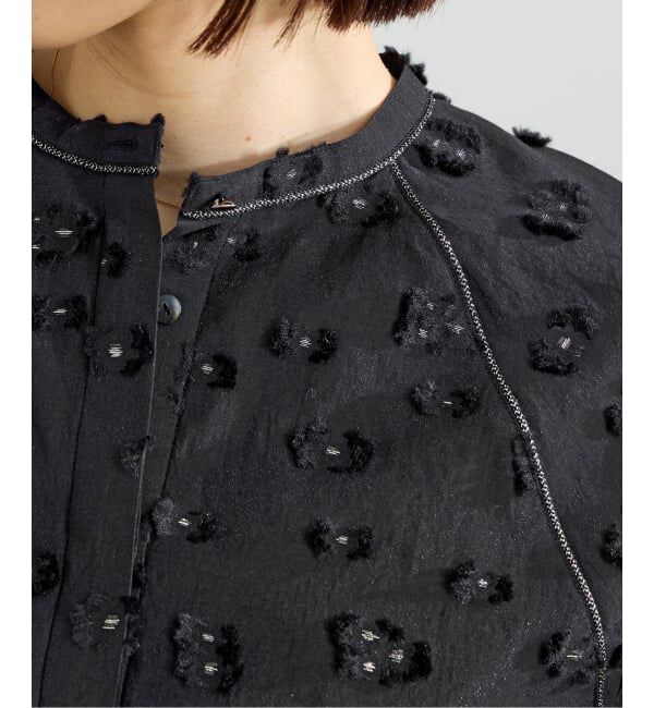 IENA「《予約》フラワージャガードボリュームブラウス」|シャツ・ブラウス|