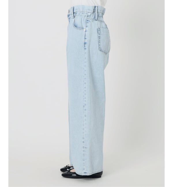 IENA「《予約》ブラウジングデニムパンツ」|デニム|