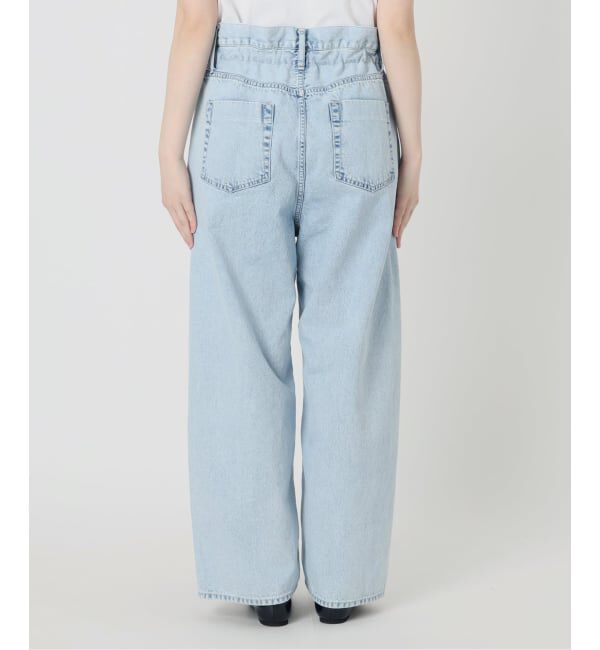 IENA「《予約》ブラウジングデニムパンツ」|デニム|