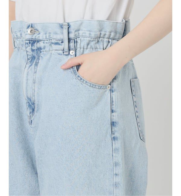 IENA「《予約》ブラウジングデニムパンツ」|デニム|