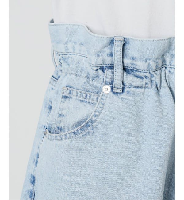 IENA「《予約》ブラウジングデニムパンツ」|デニム|