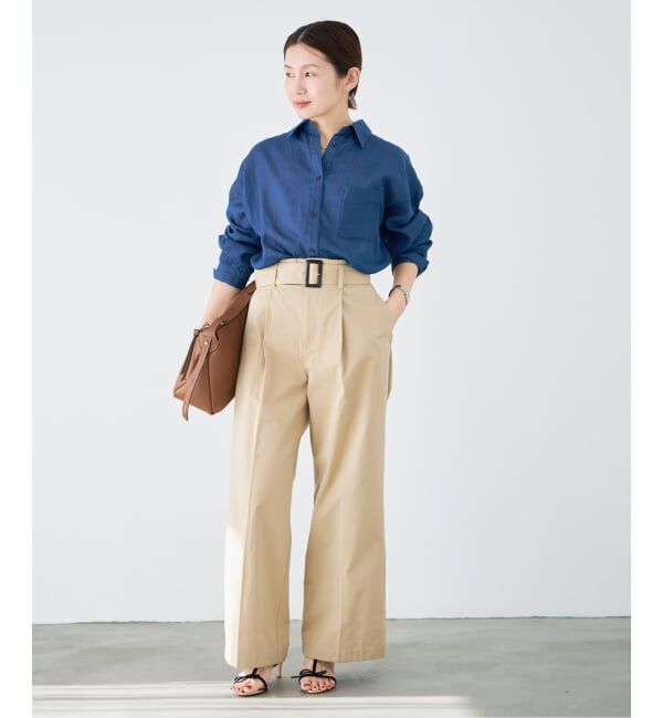 IENA「《予約》シアーデニムシャツ」|シャツ・ブラウス|