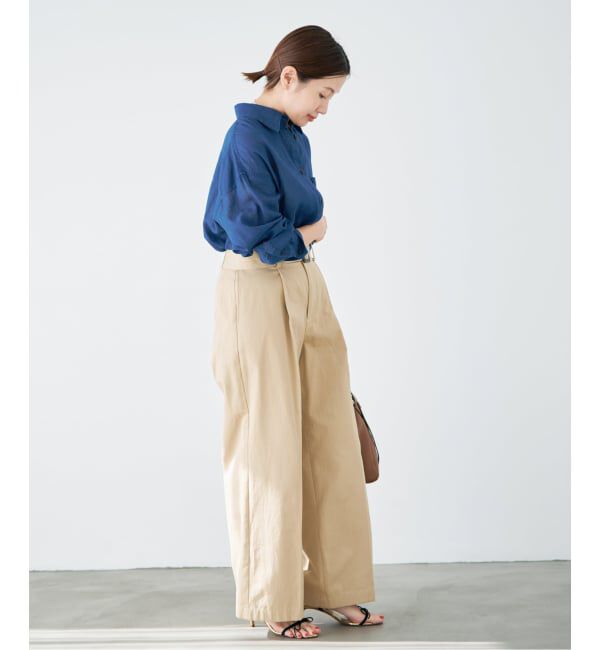 IENA「《予約》シアーデニムシャツ」|シャツ・ブラウス|