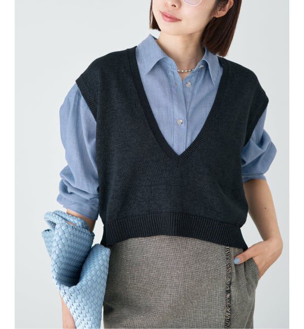 IENA「《予約》シアーデニムシャツ」|シャツ・ブラウス|