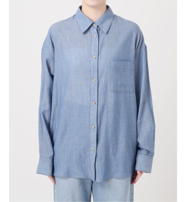 IENA「《予約》シアーデニムシャツ」|シャツ・ブラウス|