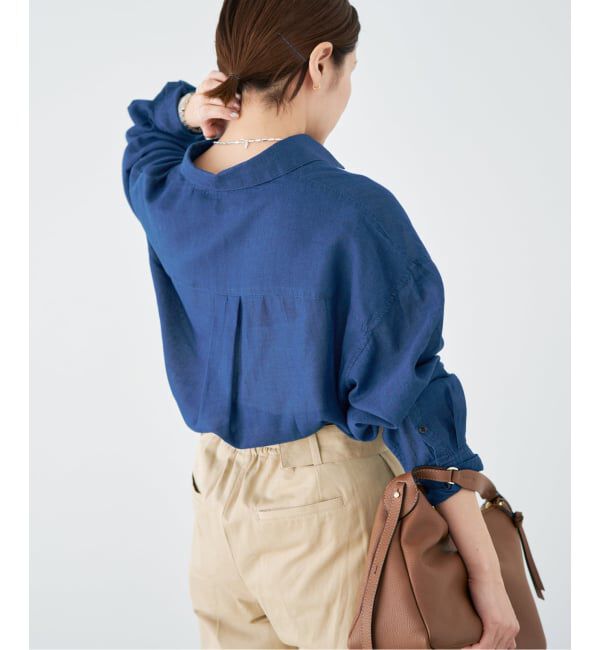 IENA「《予約》シアーデニムシャツ」|シャツ・ブラウス|