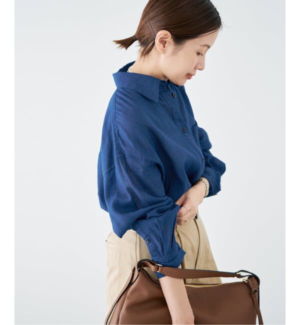 IENA「《予約》シアーデニムシャツ」|シャツ・ブラウス|