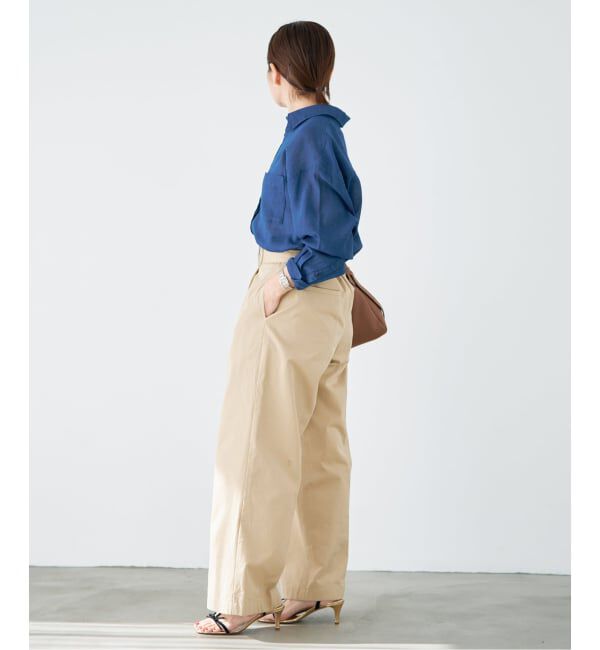 IENA「《予約》シアーデニムシャツ」|シャツ・ブラウス|