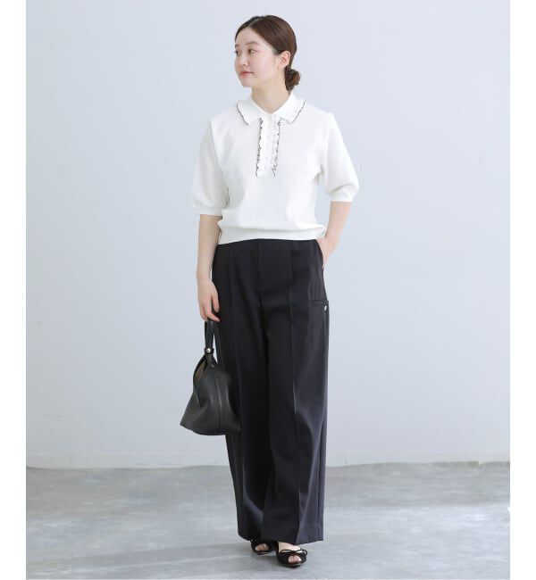 IENA「《予約》フリルプルオーバー」|ニット・セーター|