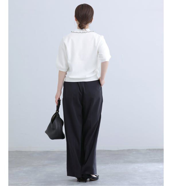 IENA「《予約》フリルプルオーバー」|ニット・セーター|