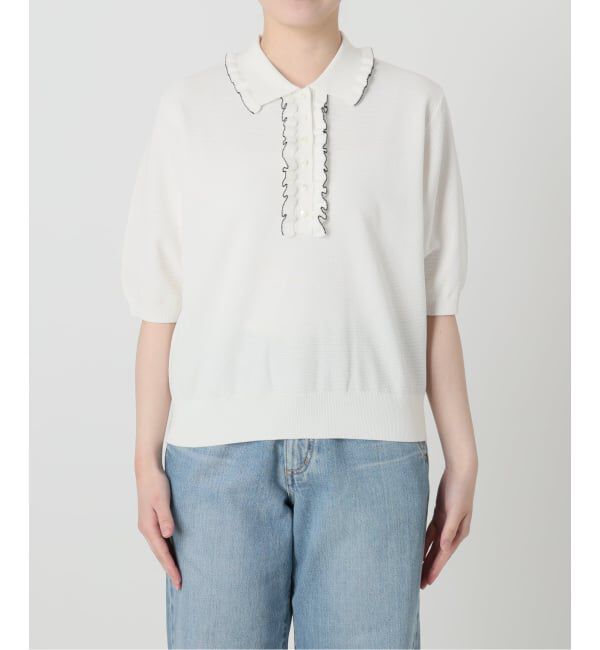 IENA「《予約》フリルプルオーバー」|ニット・セーター|