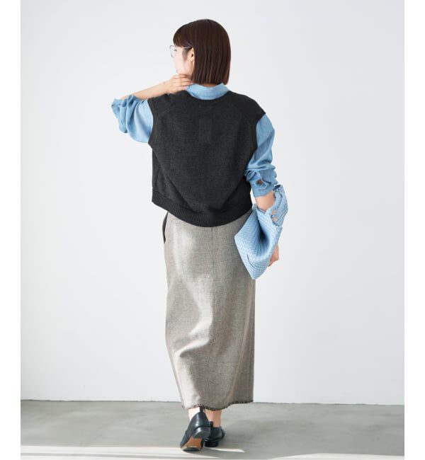 IENA「《予約》コットンwashiニットベスト」|ベスト・ジレ|