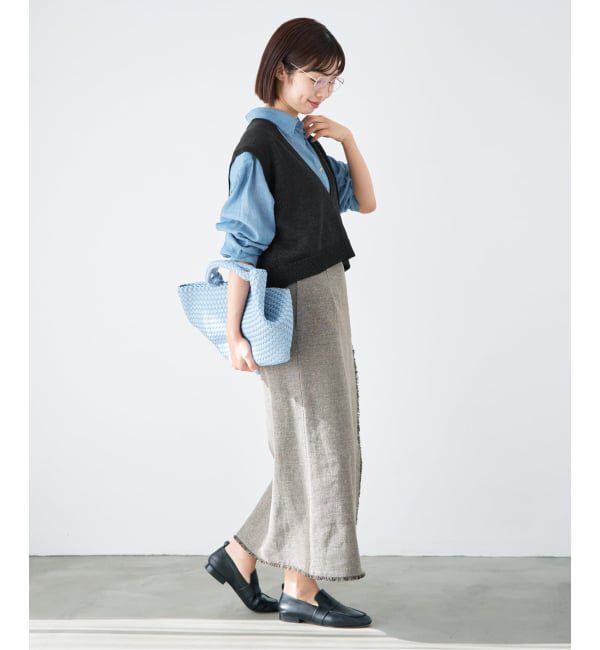 IENA「《予約》コットンwashiニットベスト」|ベスト・ジレ|