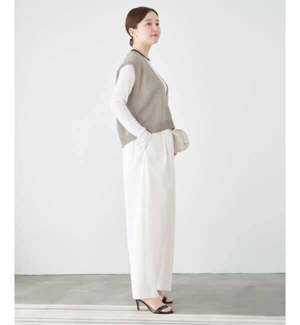 IENA「《予約》コットンwashiニットベスト」|ベスト・ジレ|