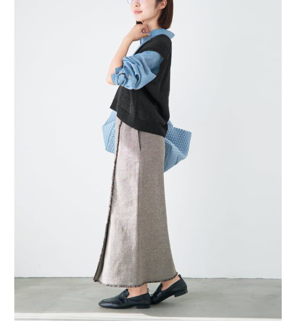 IENA「《予約》コットンwashiニットベスト」|ベスト・ジレ|