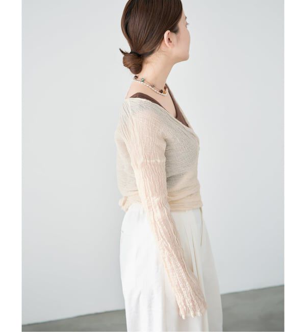 IENA「《予約》LES ATELIERS FRANCAIS DE CONFECTION Cache Coeur PE26JPCACHE」|シャツ・ブラウス|