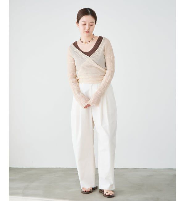 IENA「《予約》LES ATELIERS FRANCAIS DE CONFECTION Cache Coeur PE26JPCACHE」|シャツ・ブラウス|