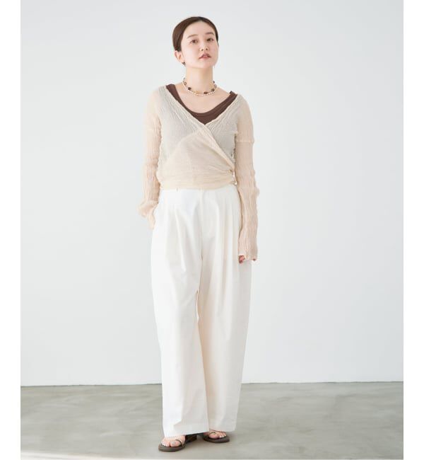 IENA「《予約》LES ATELIERS FRANCAIS DE CONFECTION Cache Coeur PE26JPCACHE」|シャツ・ブラウス|