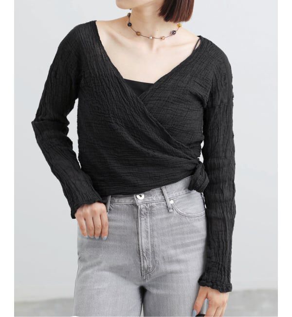 IENA「《予約》LES ATELIERS FRANCAIS DE CONFECTION Cache Coeur PE26JPCACHE」|シャツ・ブラウス|