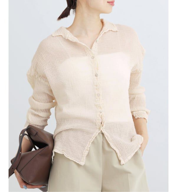 IENA「《予約》LES ATELIERS FRANCAIS DE CONFECTION Blouse Desert PE26BLDESERTGDC」|シャツ・ブラウス|