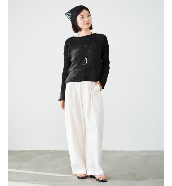 IENA「《予約》LES ATELIERS FRANCAIS DE CONFECTION T Manches Longues PE26TSMLGDC」|シャツ・ブラウス|