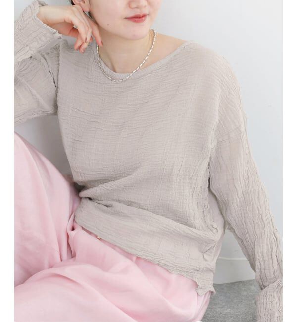 IENA「《予約》LES ATELIERS FRANCAIS DE CONFECTION T Manches Longues PE26TSMLGDC」|シャツ・ブラウス|