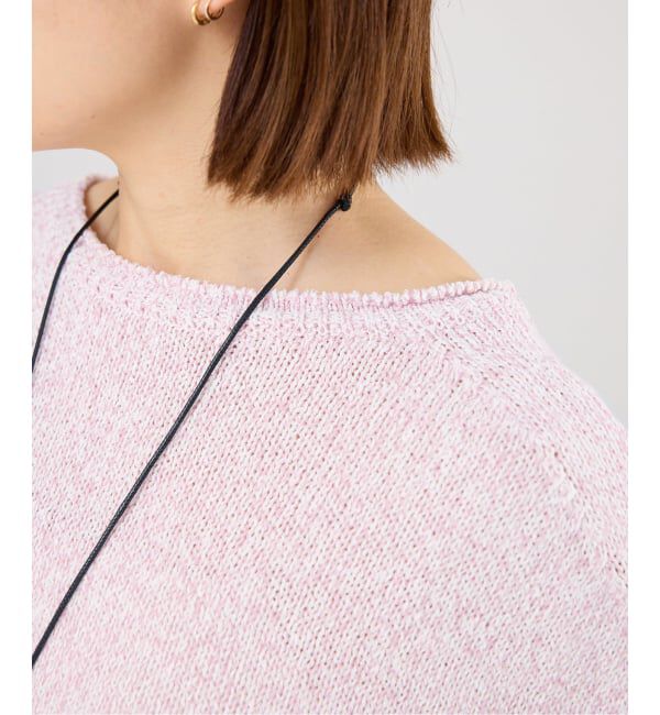 IENA「《予約》ミックスヤーン ワイドプルオーバー」|ニット・セーター|