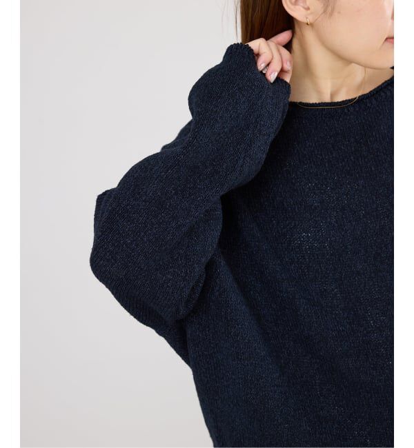 IENA「《予約》ミックスヤーン ワイドプルオーバー」|ニット・セーター|