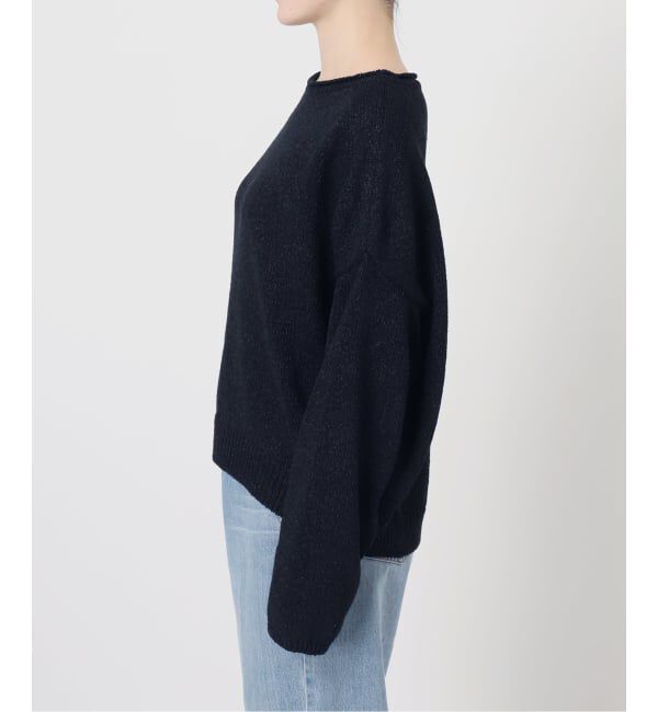 IENA「《予約》ミックスヤーン ワイドプルオーバー」|ニット・セーター|