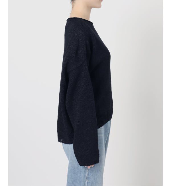 IENA「《予約》ミックスヤーン ワイドプルオーバー」|ニット・セーター|