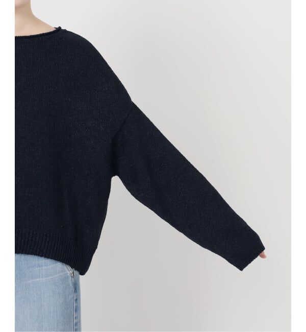 IENA「《予約》ミックスヤーン ワイドプルオーバー」|ニット・セーター|