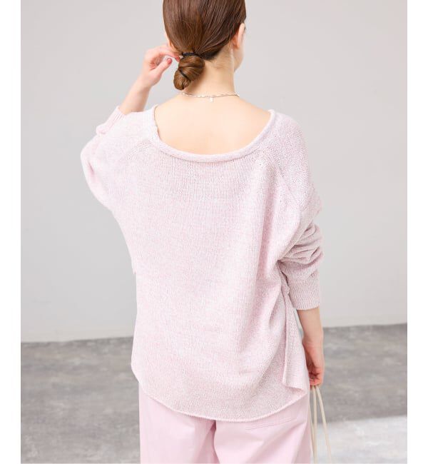 IENA「《予約》ミックスヤーン  2WAY Vカーディガン」|カーディガン|