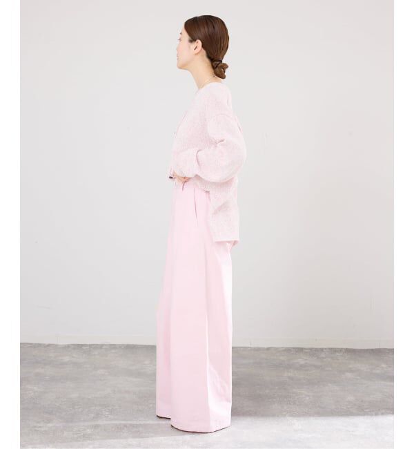 IENA「《予約》ミックスヤーン  2WAY Vカーディガン」|カーディガン|