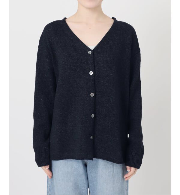 IENA「《予約》ミックスヤーン  2WAY Vカーディガン」|カーディガン|
