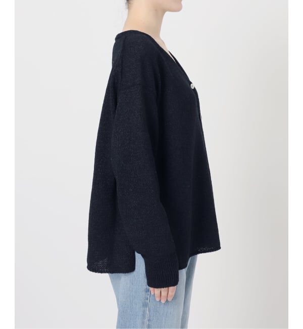 IENA「《予約》ミックスヤーン  2WAY Vカーディガン」|カーディガン|
