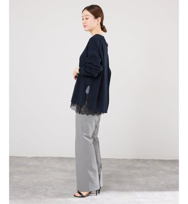 IENA「《予約》ミックスヤーン  2WAY Vカーディガン」|カーディガン|