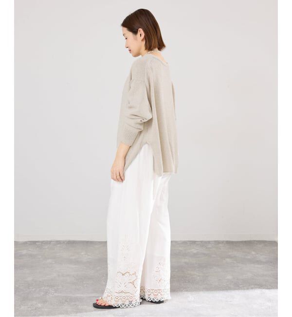 IENA「《予約》ミックスヤーン  2WAY Vカーディガン」|カーディガン|