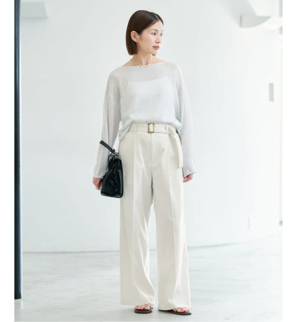 IENA「《予約》ベルテッドチノパンツ」|チノ|