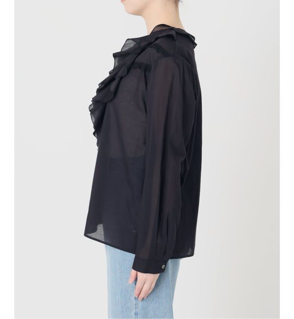 IENA「《予約》レーストリムフリルブラウス」|シャツ・ブラウス|